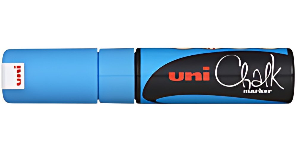 uni-ball Marqueur craie Chalk marker PWE8K, bleu clair