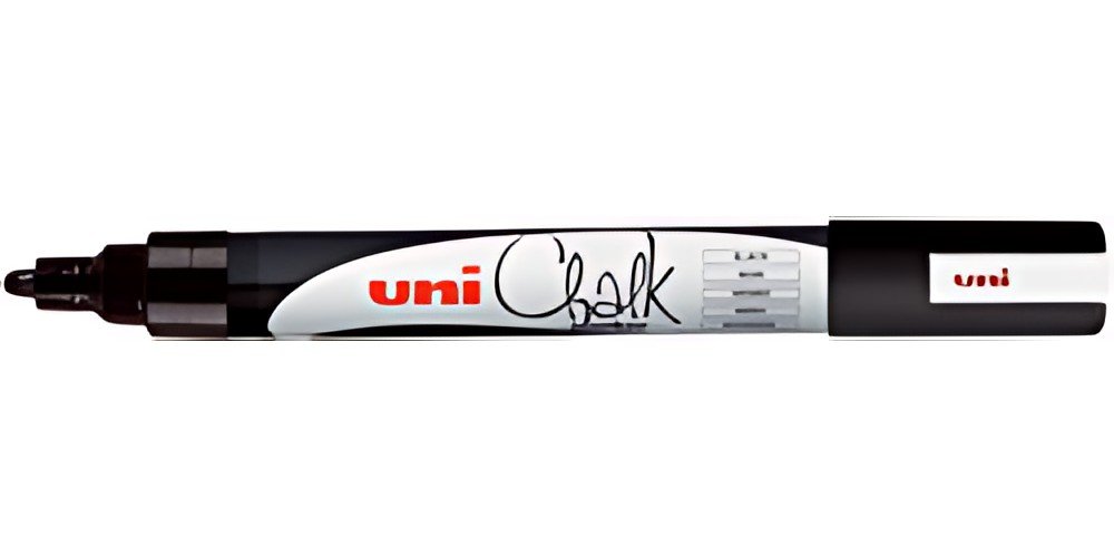 uni-ball Marqueur craie Chalk marker PWE5M, noir