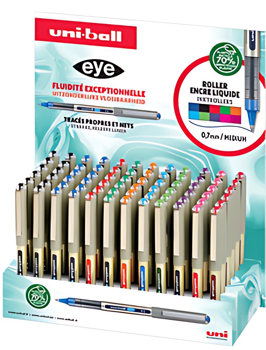 uni-ball Stylo roller eye fine UB157E, présentoir de 120