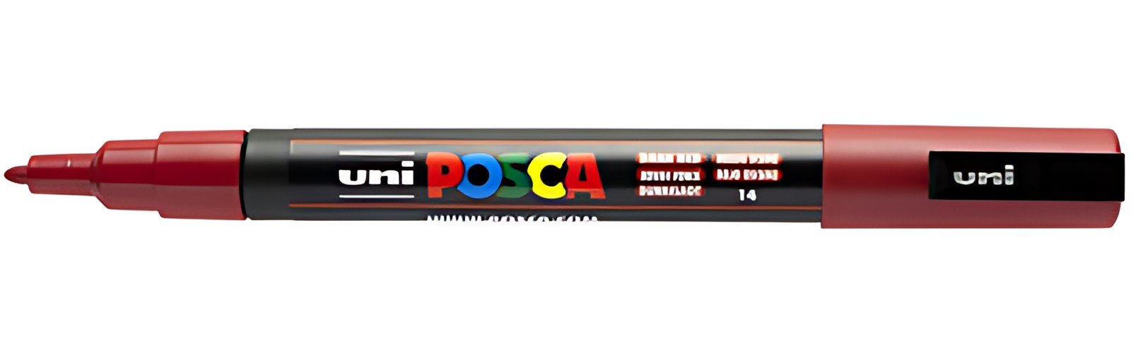POSCA Marqueur à pigment PC-3M, rouge foncé