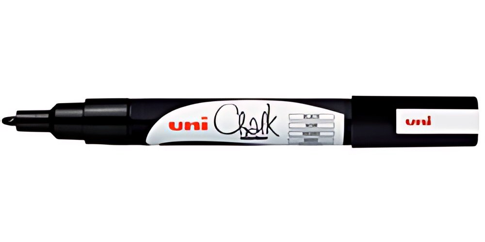uni-ball Marqueur craie Chalk marker PWE3MS, noir