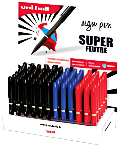 uni-ball Stylo feutre SIGN PEN MYT7, présentoir de 100