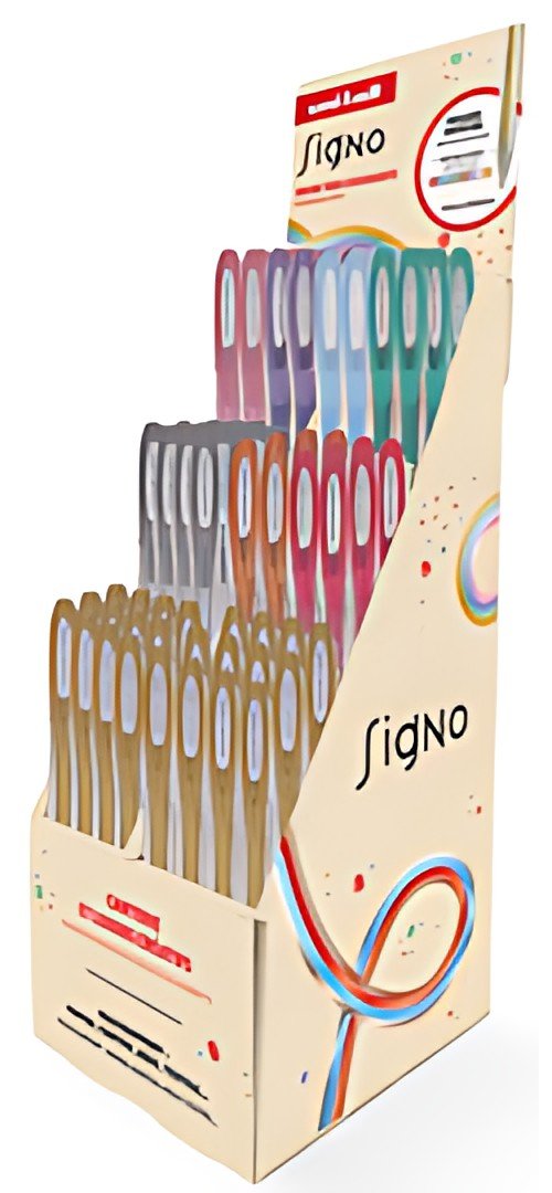 uni-ball Stylo à encre gel SIGNO Metallic, présentoir de 72