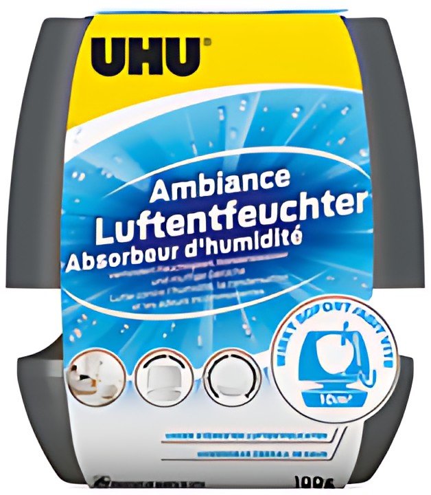 UHU Absorbeur d'humidité Ambiance, 100 g, anthracite