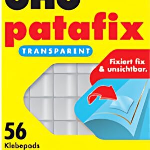 UHU Pastilles adhésives patafix, détachable, transparent
