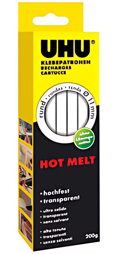 UHU Recharge pour pistolet Hot Melt, 200 g, transparent