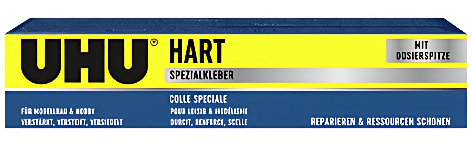 UHU Colle spéciale HART, avec solvants, tube de 125 g