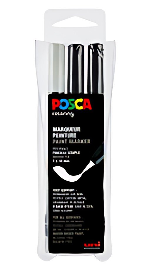POSCA Marqueur à pigment PCF-350, étui de 3, assorti