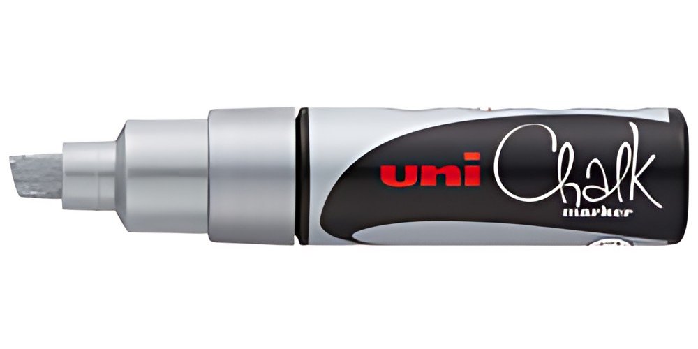uni-ball Marqueur craie Chalk marker PWE8K, argent