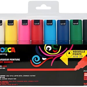 POSCA Marqueur à pigment PC-7M, étui de 8