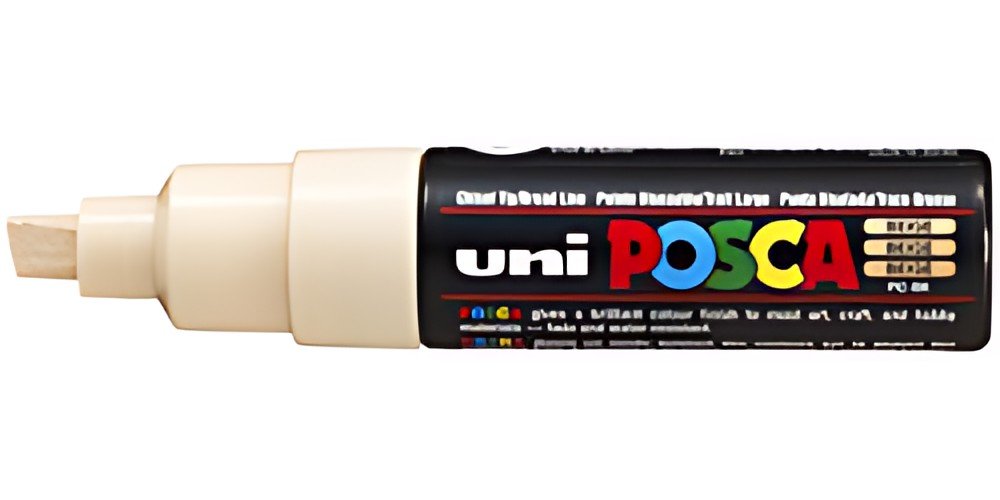 POSCA Marqueur à pigment PC-8K, beige
