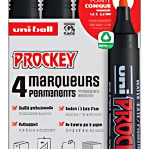 uni-ball Marqueur permanent PROCKEY PM122/4 PF, set de 4