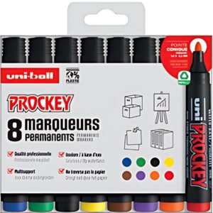 uni-ball Marqueur permanent PROCKEY PM122/8 PF, set de 8