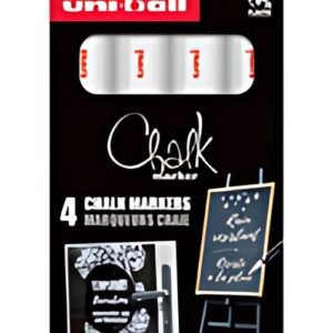 uni-ball Marqueur craie Chalk marker PWE3MS/4 PF, étui de 4