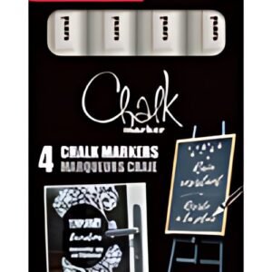 uni-ball Marqueur craie Chalk marker PWE5M/4 PF, étui de 4