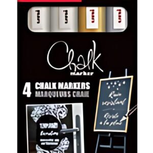 uni-ball Marqueur craie Chalk marker PWE5M/4 PF, étui de 4