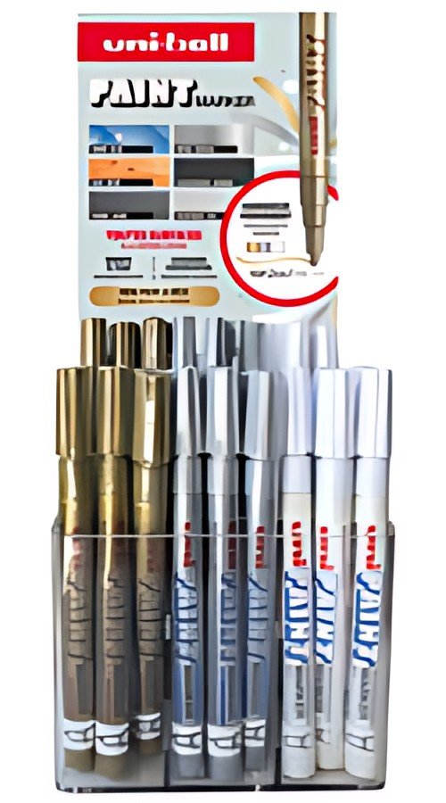 uni-ball Marqueur permanent PAINT PX21, présentoir de 60