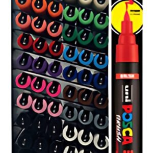 POSCA Marqueur à pigment PC-5BR BRUSH, présentoir de 60