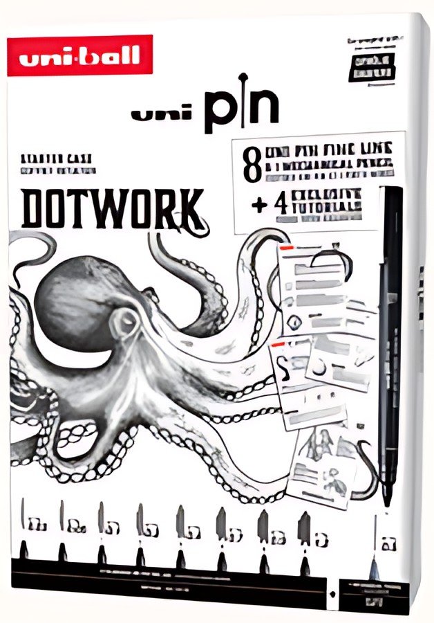 uni-ball Coffret d'initiation uni pin DOTWORK, 9 pièces