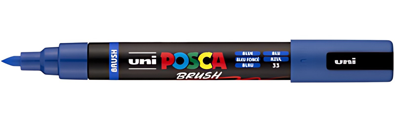 POSCA Marqueur à pigment PC-5BR BRUSH, bleu foncé