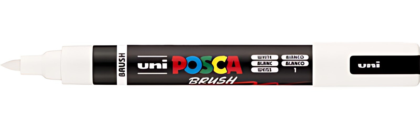 POSCA Marqueur à pigment PC-5BR BRUSH, blanc