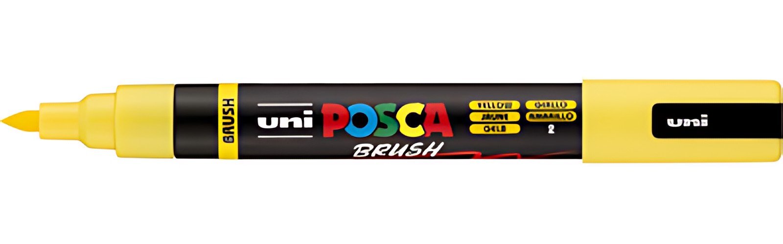 POSCA Marqueur à pigment PC-5BR BRUSH, jaune