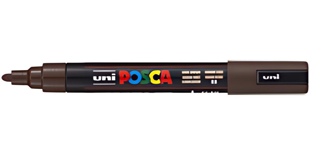 POSCA Marqueur à pigment PC-5M, marron foncé