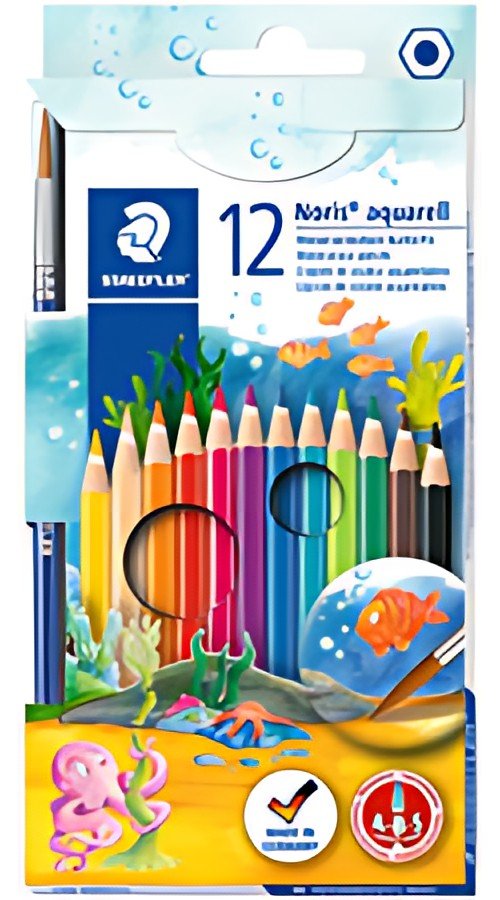 STAEDTLER Crayon aquarelle Noris, étui carton de 12