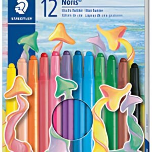 STAEDTLER Crayon en cire Noris, étui plastique de 12