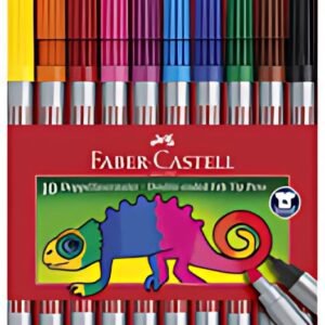 FABER-CASTELL Feutre double pointe, étui de 10