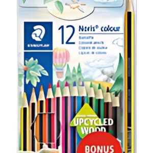 STAEDTLER Crayon de couleur Noris pack bonus, 12 pièces