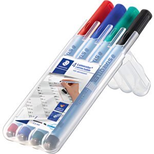 STAEDTLER Marqueur correctable 305F Lumocolor, étui de 4