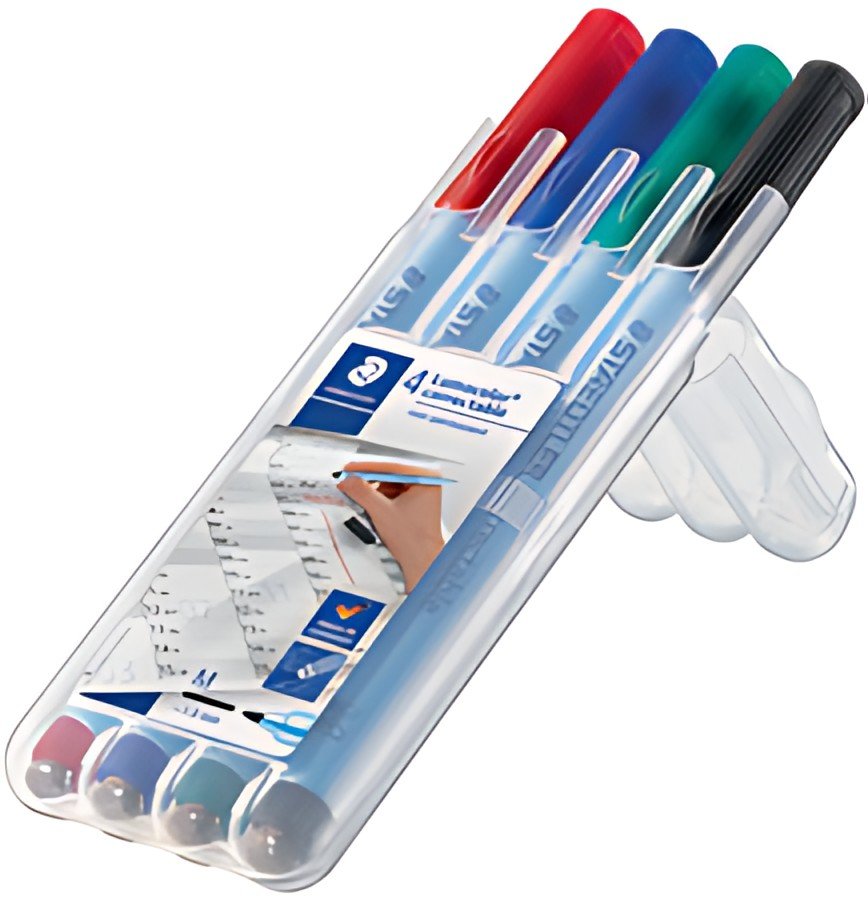 STAEDTLER Marqueur correctable 305M Lumocolor, étui de 4