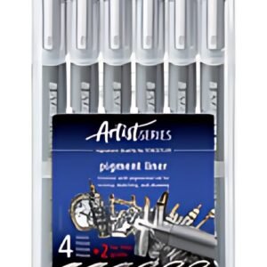 STAEDTLER Feutre à pigment, étui de 4+2 GRATUIT, noir