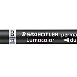 STAEDTLER Marqueur permanent 348B Lumocolor duo, noir