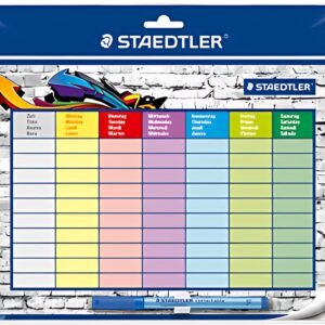 STAEDTLER Kit emploi du temps Lumocolor correctable, A4