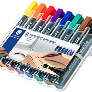 STAEDTLER Marqueur permanent 350 Lumocolor, étui de 8
