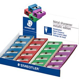 STAEDTLER Taille-crayon Metallic, en métal, présentoir de 20