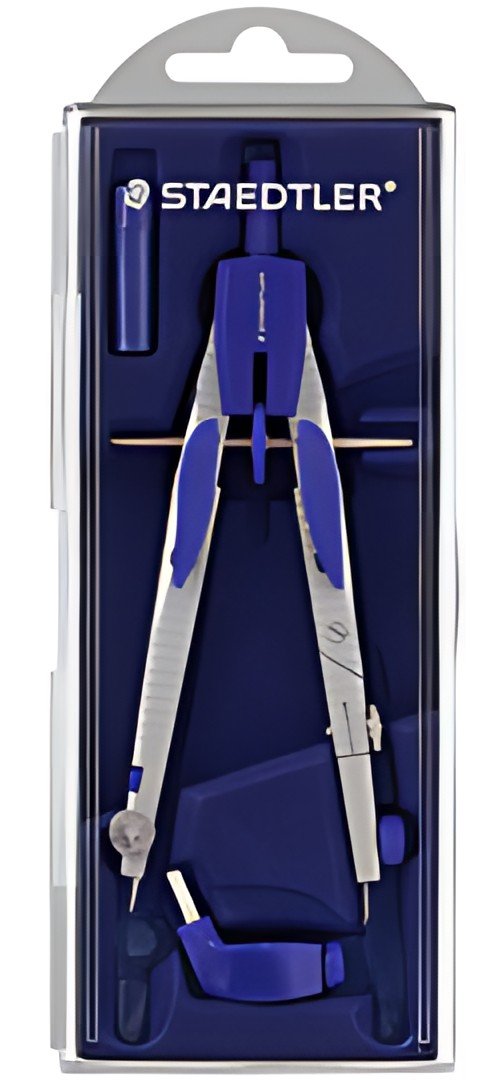 STAEDTLER Compas à réglage rapide 553 01, bouton mécanique