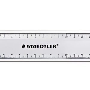 STAEDTLER Règle plate, 300 mm, en plastique, transparent