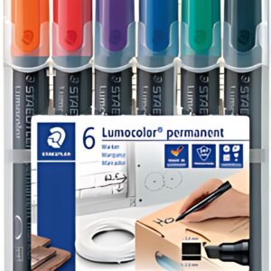STAEDTLER Marqueur permanent 350 Lumocolor, étui de 6
