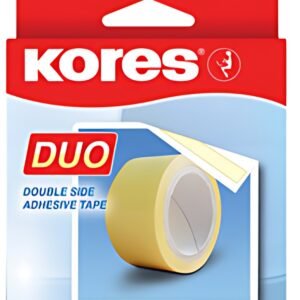 Kores Ruban adhésif à double face, 30 mm x 5 m