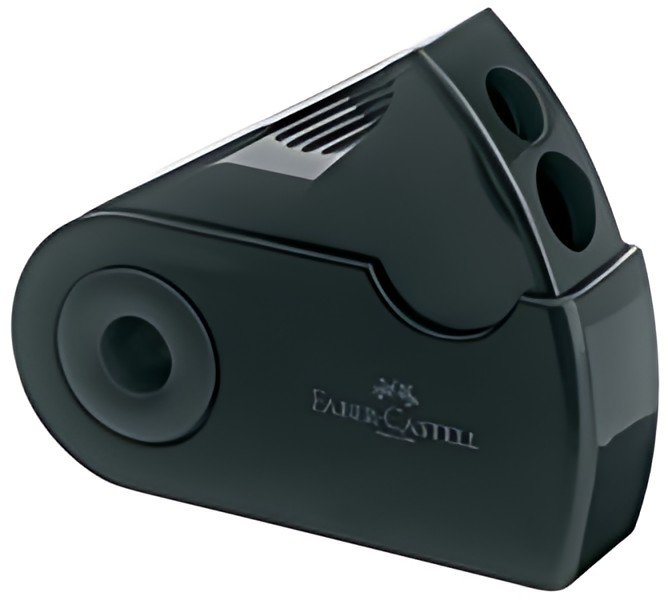 FABER-CASTELL Taille-crayon double SLEEVE, noir