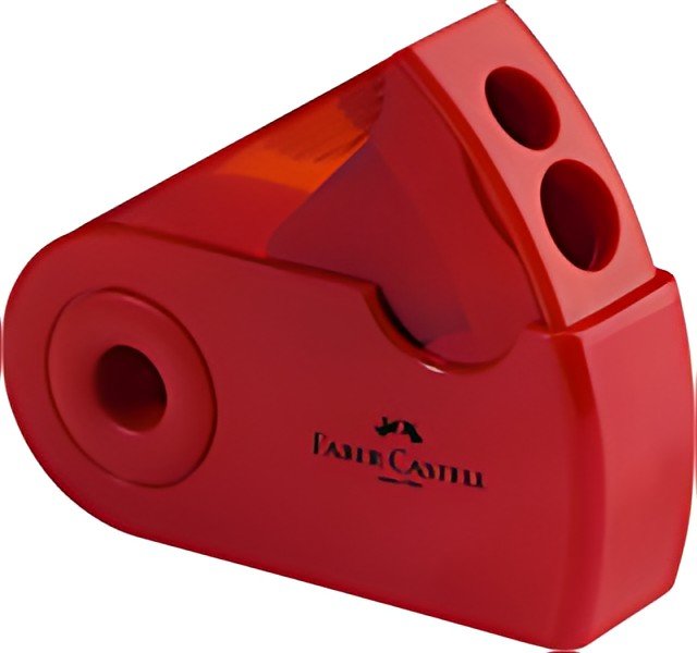FABER-CASTELL Taille-crayon double avec étui de protection