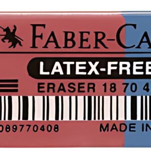 FABER-CASTELL Gomme combinée en caoutchouc 7070-40, rouge /