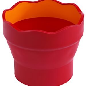 FABER-CASTELL Gobelet CLIC & GO, rouge