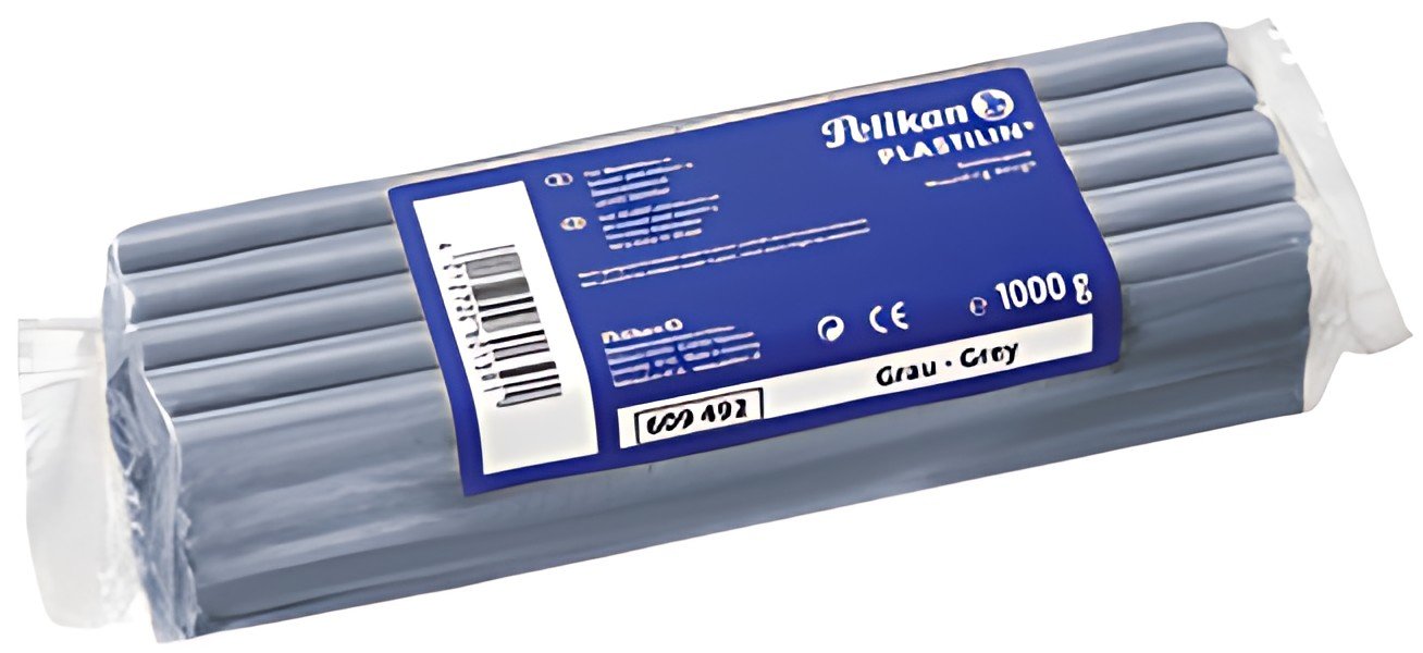 Pelikan Pâte à modeler de qualité plastilin, gris