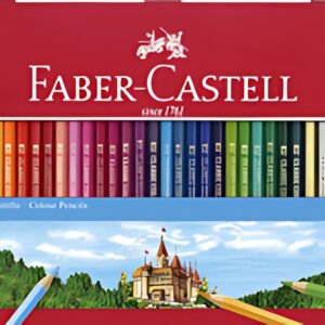 FABER-CASTELL Crayons de couleurs CASTLE, étui métal de 36