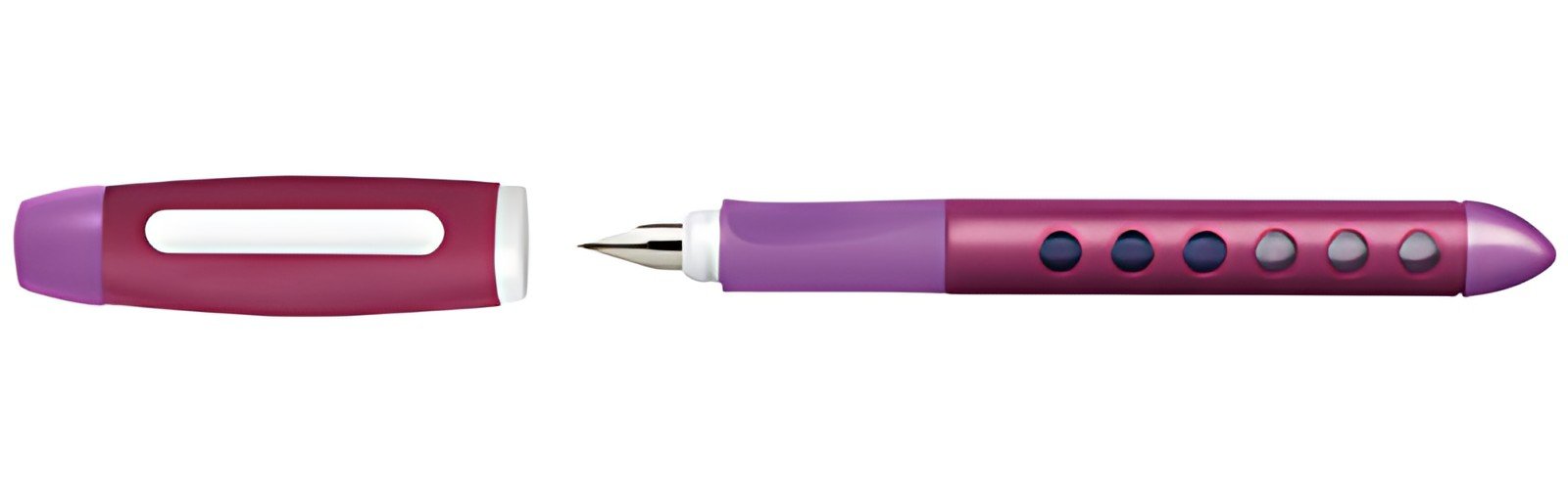 FABER-CASTELL Stylo plume éducatif Scribolino, mûre