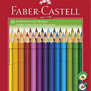 FABER-CASTELL Crayons de couleur Jumbo triangulaire, 30 étui